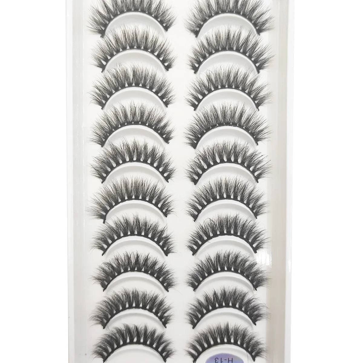 20 Style 10 Pairs Natural 3d Mink Lashes Soft False Eyelashes Cross Messy Dense Eye Lashes Extension Makeup Faux Cils Maquillaje
