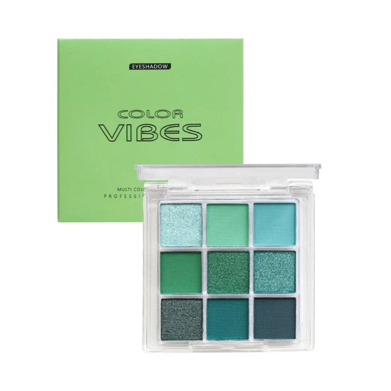 9-Grid Multi-color Eyeshadow Palette Glitter Pearlescent Matte Eye Shadow Shimmer Long Lasting Women Eye Makeup palette Cosmetic