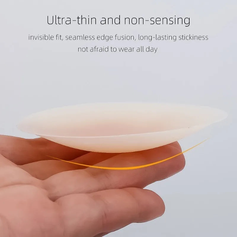 Invisible Self Adhesive Chest Paste Reusable Silicone Nipple Cover Lift Up Sticky Bra Breathable Breast Stickers Women Intimates