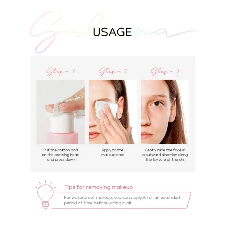 100ml Japan Sakura Makeup Remover Water Cherry Blossom Extract Deep Cleaning Face Pores Refreshing Gentle Moist Make up Remove