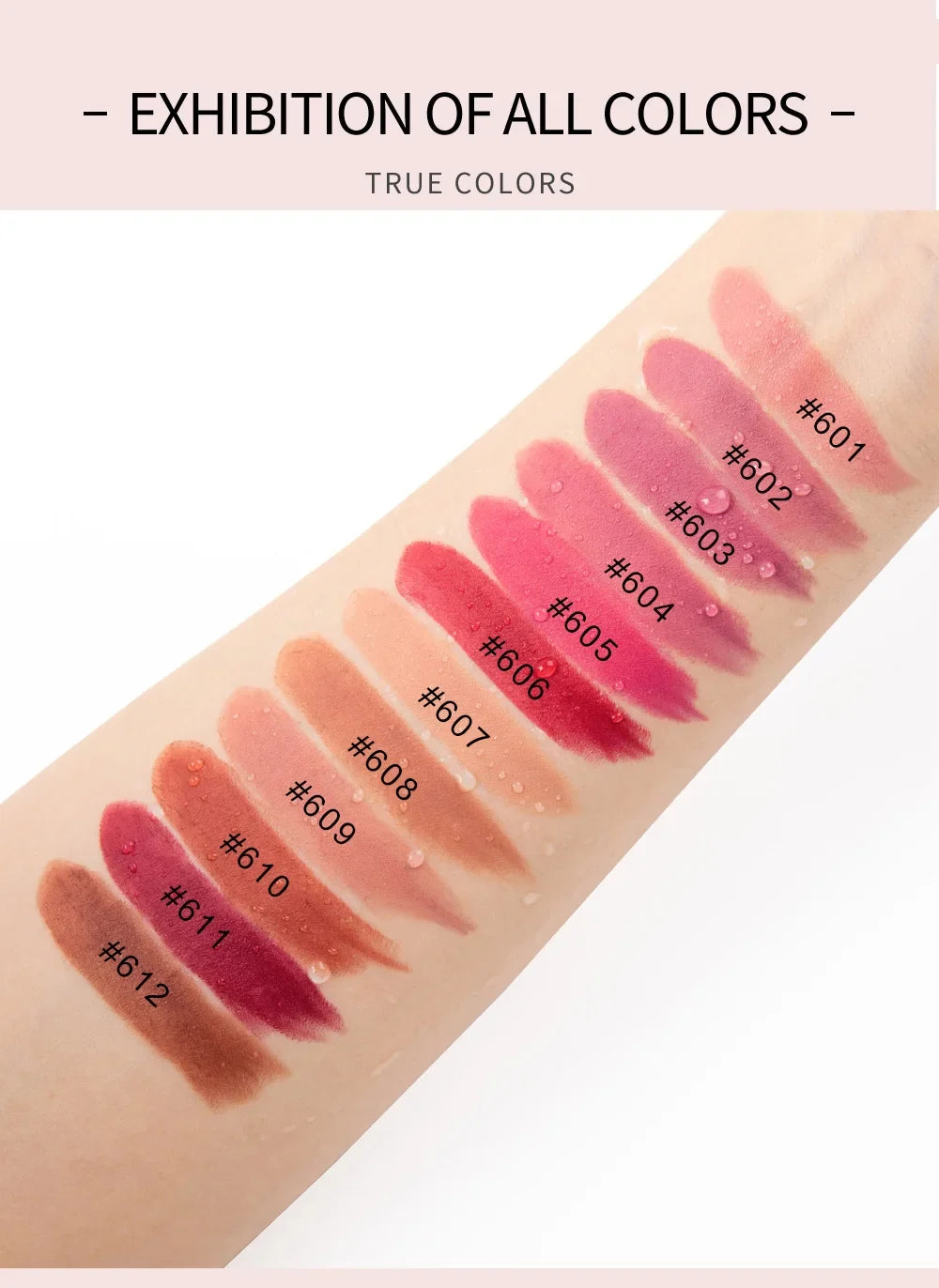 HANDAIYAN Matte Nude Lipstick Velvet Finish Long Lasting Waterproof Korean Beauty Cosmetic Makeup Gift for Women