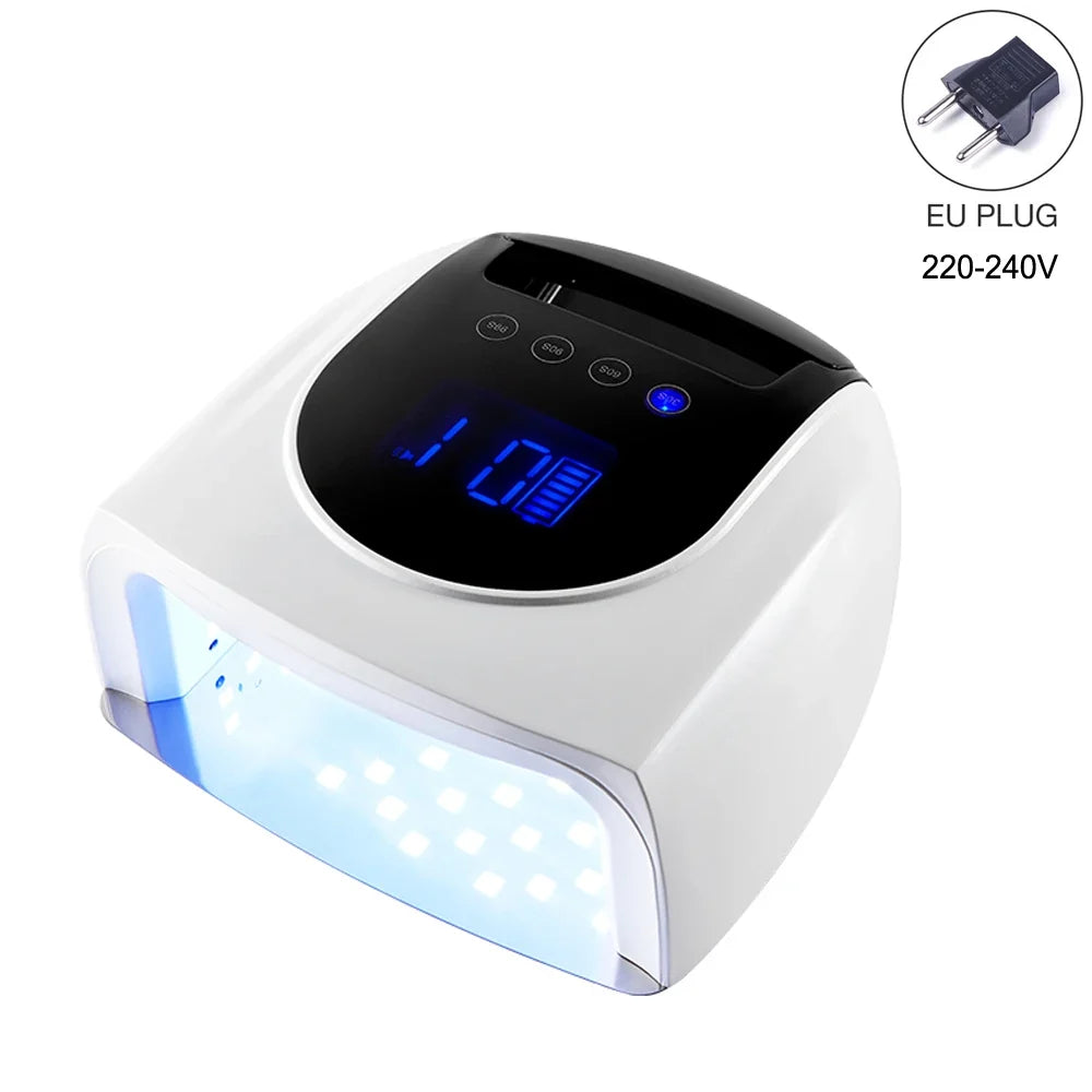 96W Magnetic Removable Bottom Nail Lamp Wireless Gel Polish Dryer Manicure Machine UV LED Light for Nail Portable Nail Lamp