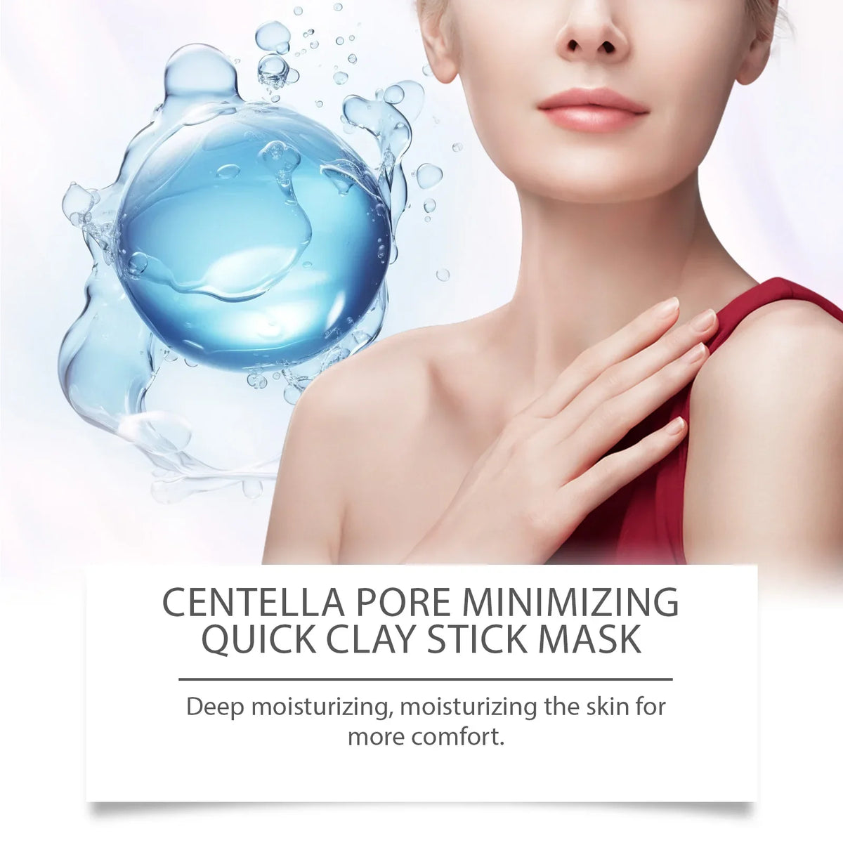 Centella Clay Stick Mask Pore Minimizing Bentonite Deep Cleansing Purifying Mud Mask Stick For Oil Control Korean Glowing