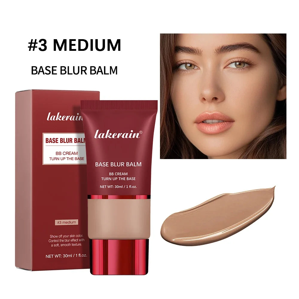 5 Colors Matte Liquid Foundation Base Sweat Resistant Smooth Cover Blemish Pores Natural Matte Finish Lightweight Face Makeup Cosmetic Base