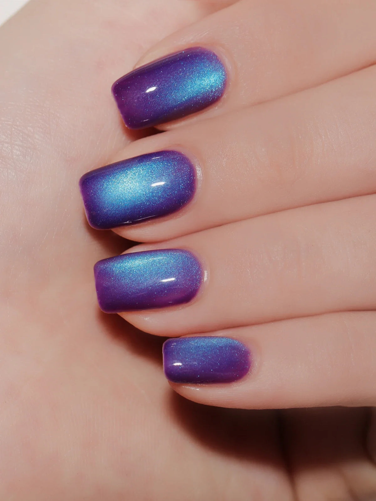 6pcs Cat Eye Nail Polish Gel 2025 New Style Blue Pink Cat Eye Nail Art Suitable for Women's Nail Salon Design