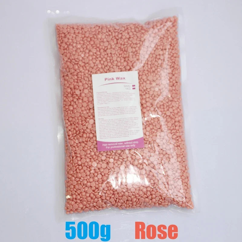 500g/200g/50g Hard Wax Beans For Body Hair Removal Versatile Painless Wax Warmer Waxing Beans for Wax Heater Machine Unisex