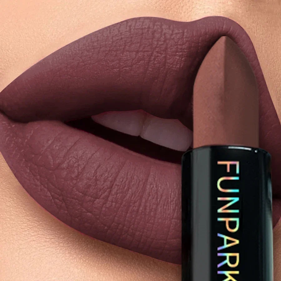 25-Color Matte Lipstick Waterproof Long Lasting  Velvet Finish Lip Tint Smooth Matte Lip Color Smudge-proof Lip Liner Lip Makeup