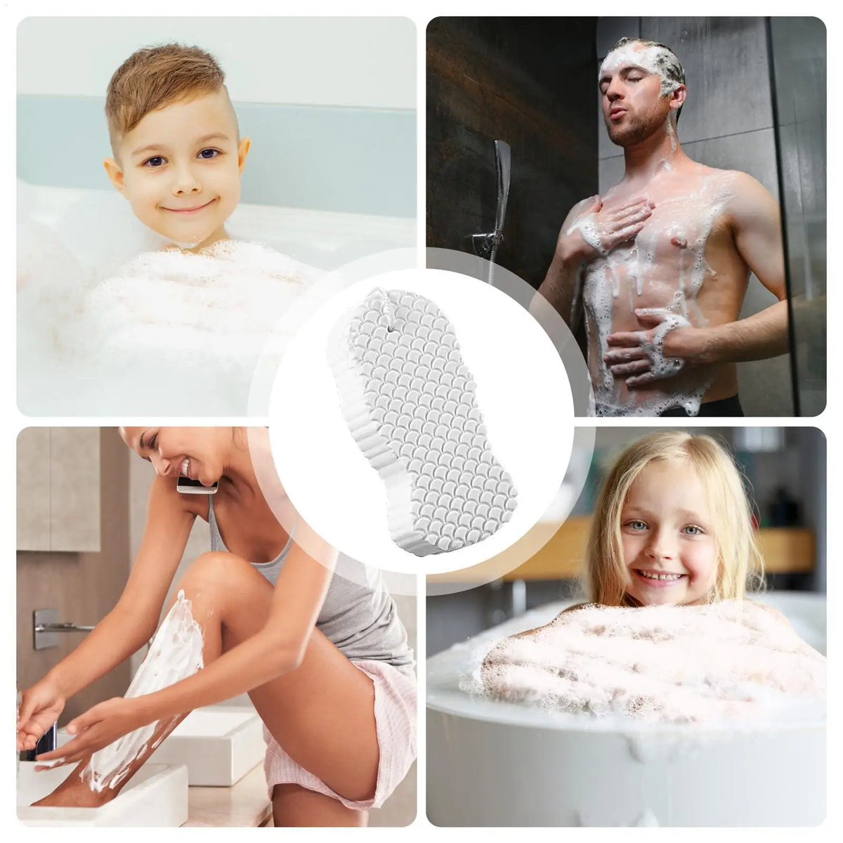 Bath Sponge Exfoliating Bath Scrubbing Sponges Body Washcloth Skin Scrubber Relax Exfoliating Skincare Shower Scrubbing Tool