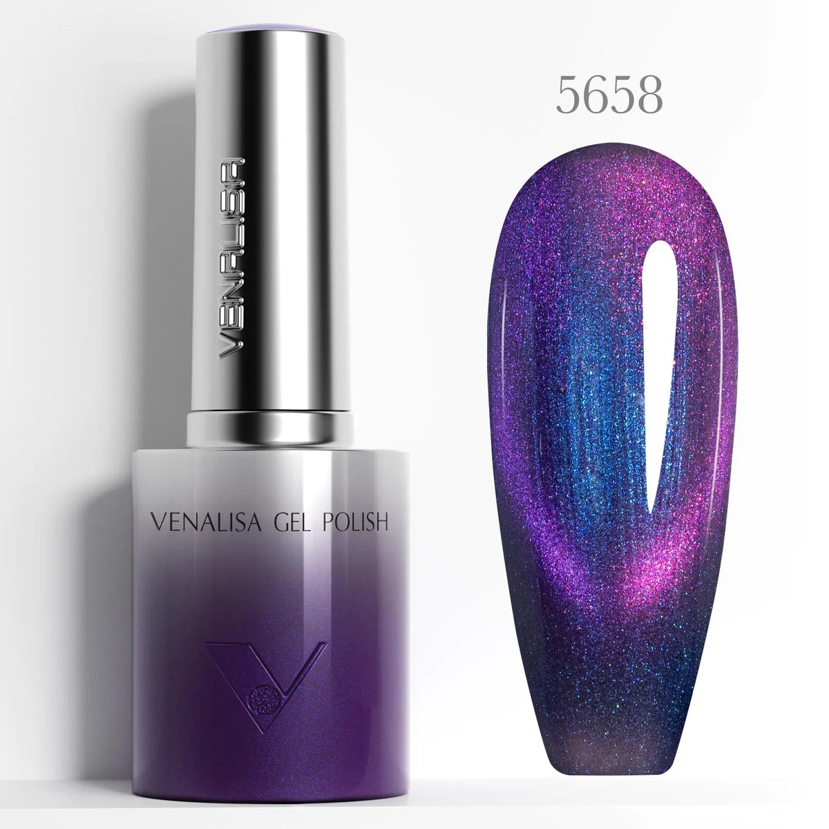 1/5pcsVenalisa Hema/TPO Free Cat Eye Gel Magnet Ultra Flash Nail Gel Polish Diamond Sparkle Soak Off UV LED Varnish Nail Gel