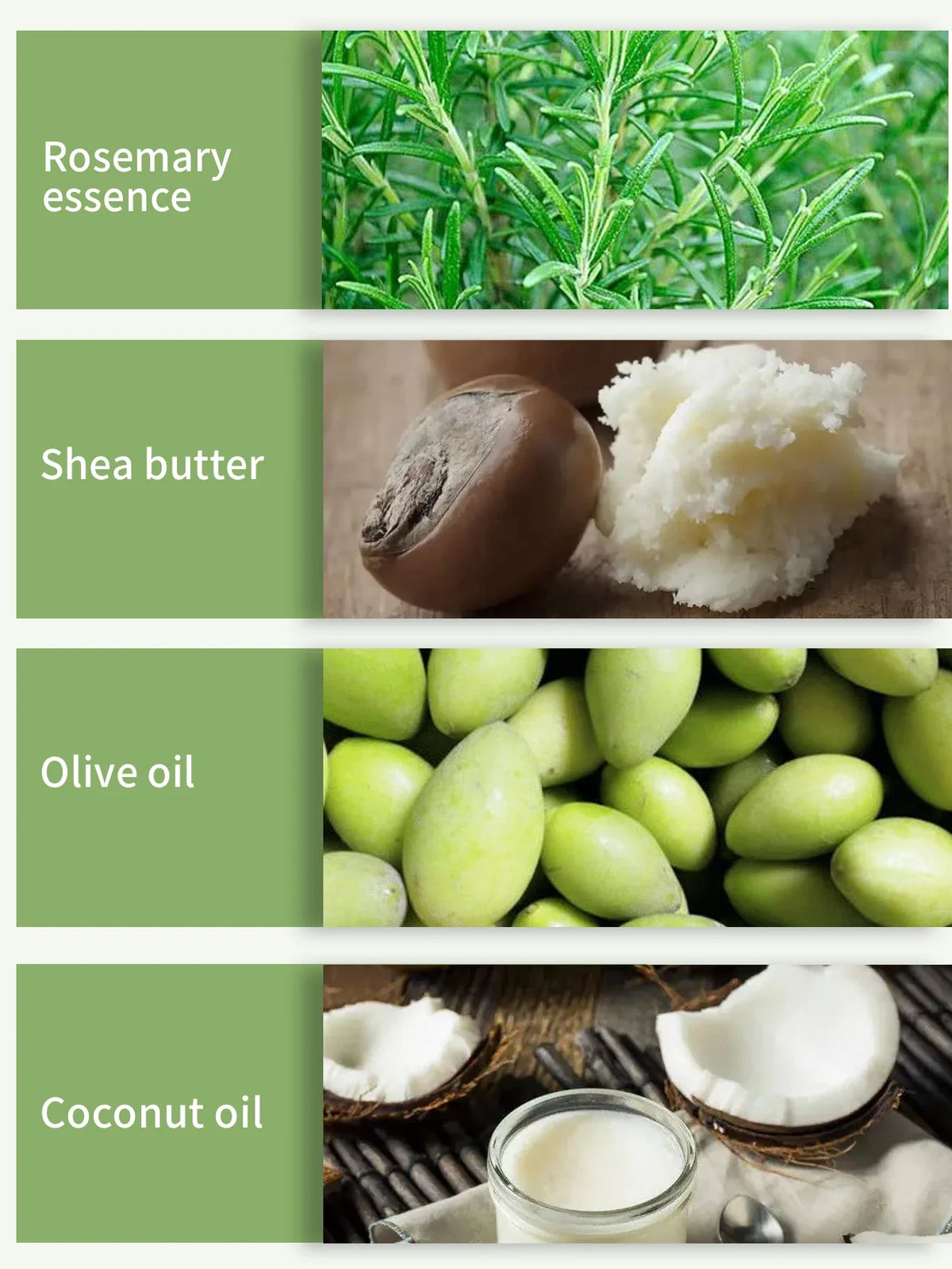 60g Natural Fragrance Rosemary Shampoo Soap, Handmade Soap Oil Control and Dandruff Removal Soap for Both Men and Women