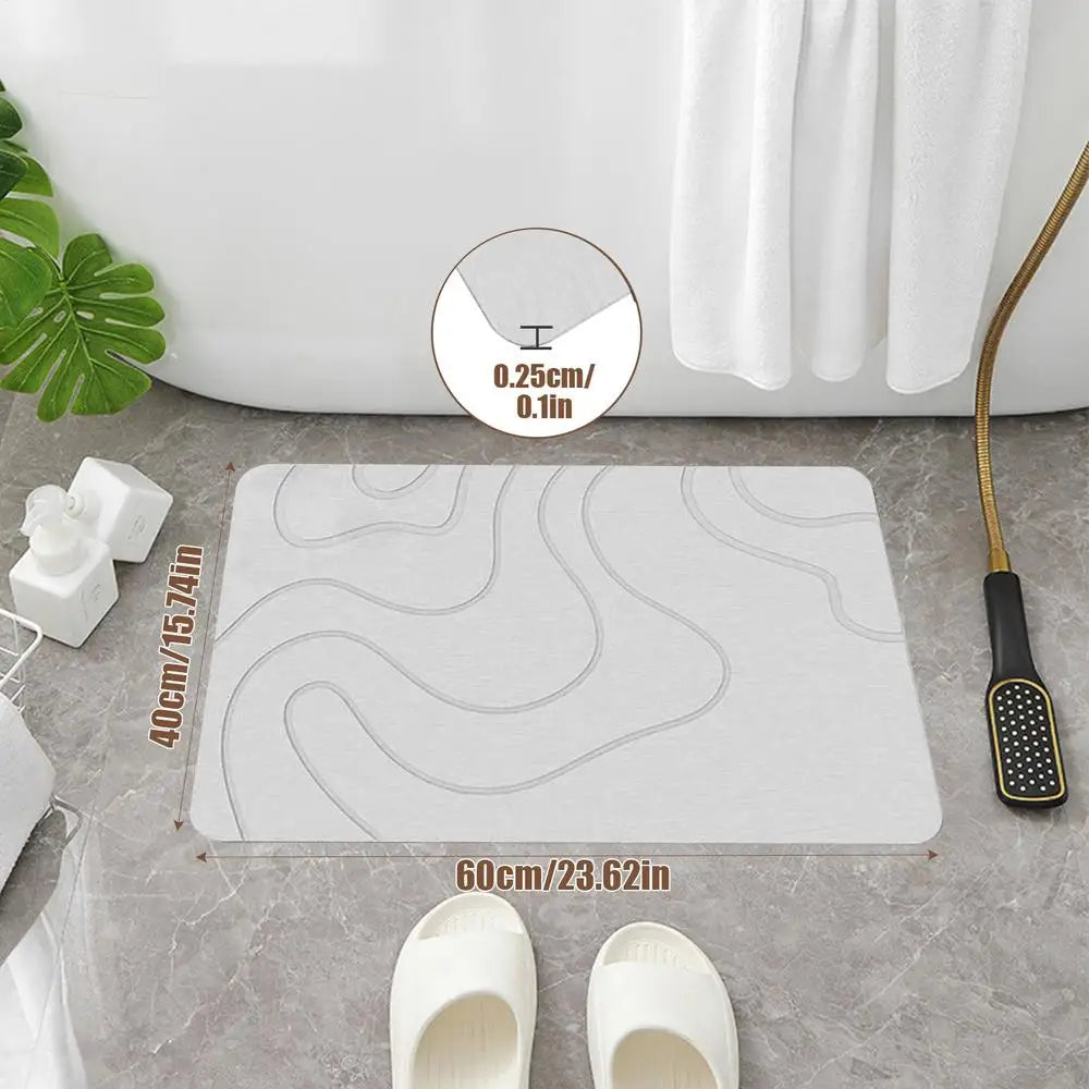 Bath Mat Mud Soft Mat Water Absorption Quick Drying Shower Mat Entryway Rugs Indoor Washable Door Mat For Front Door
