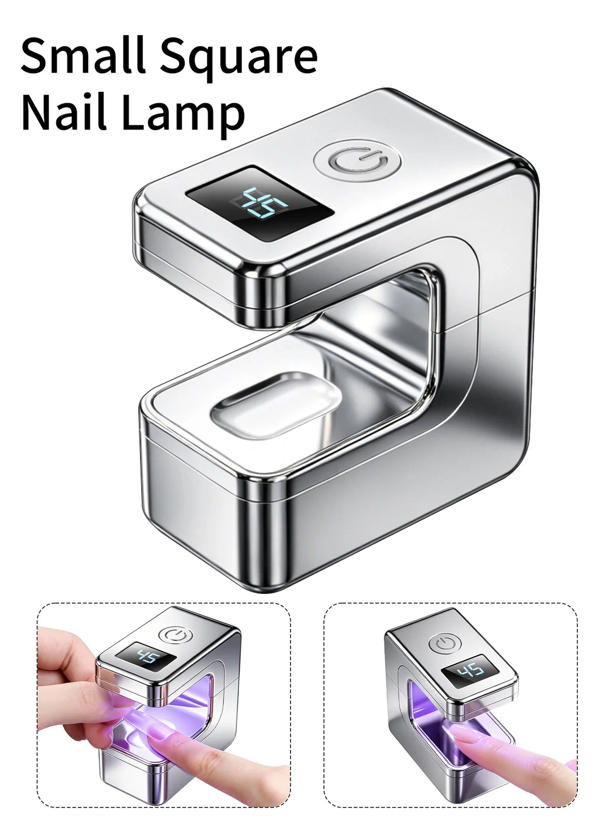 1Pc Mini Rechargeable UV LED Nail Lamp For Gel Nails，Quick Dry Nail Lamp Machine UV LEDs Gel Polish Nail Dryer Lamp Manicure