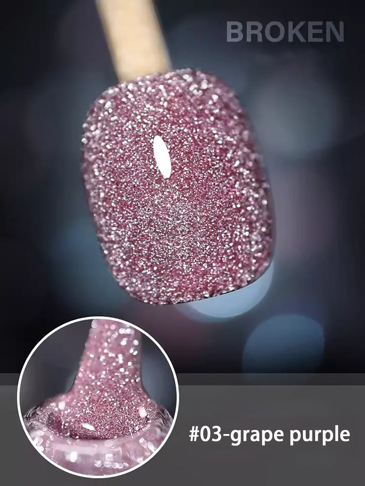 1-12pcs Wine Red Flash Crushed Strobe High Density Diamond Glitter Gel Nail Polish Black Nails Red Nails White Nails