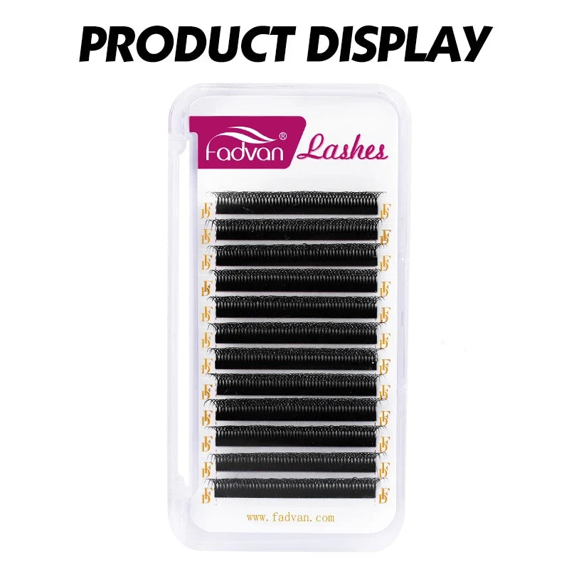 Fadvan 10D W  Shape Lashes Extension Dense Double Layer 5D W Eyelashes Premade Fans False Lash