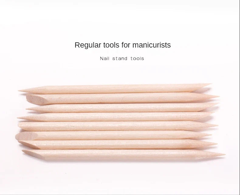 50/100/200/300pc/Set for Nail Different Sizes Orange Wood Sticks Cuticle Pusher Cuticle Remove Tool Manicure Pedicure Care Nails