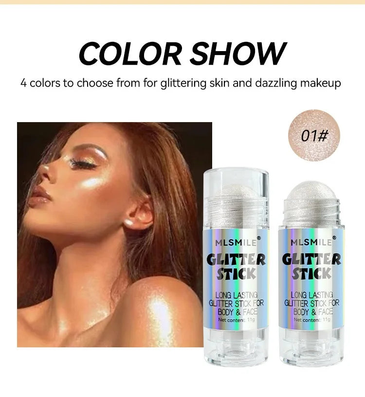 4 Colors Brighten Highlighter Bar Cosmetics Face Contour Bronzer Shimmer Highlighter Stick Body Highlighter Beauty Makeup