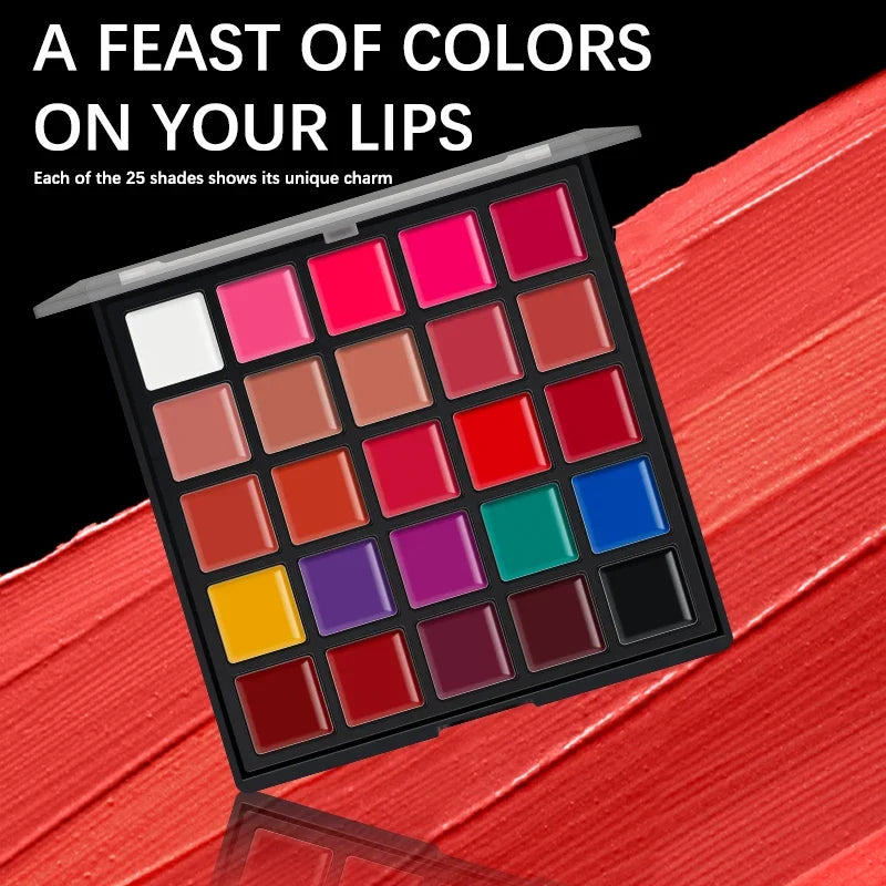 25-Color Velvet Matte Lipstick – Soft Blurred Finish, Smooth & Creamy, Long-Lasting Pigment, Buildable Coverage, Non-Drying
