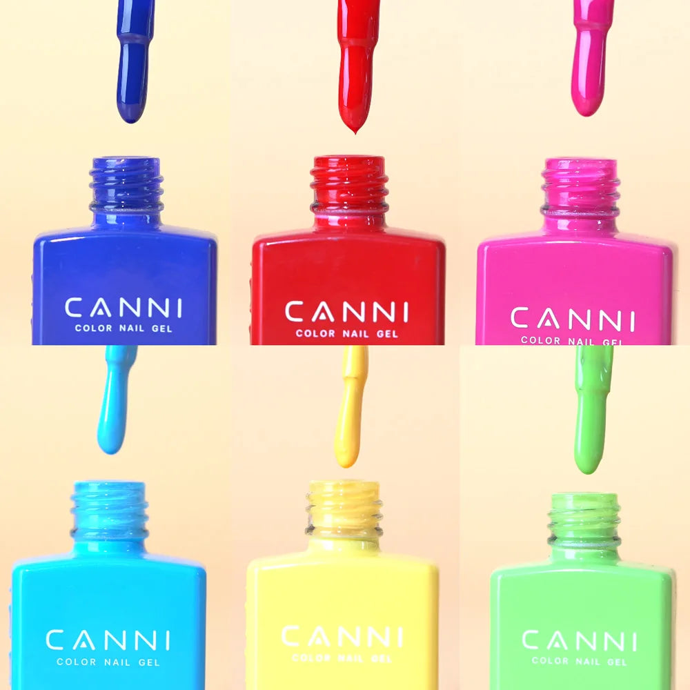 CANNI 9ml Gel Nail Polish 144Colors HEMA/TPO FREE Gorgeous Color Full Coverage Soak Off UV LED Semi Permanent Gel Varnish  Nails