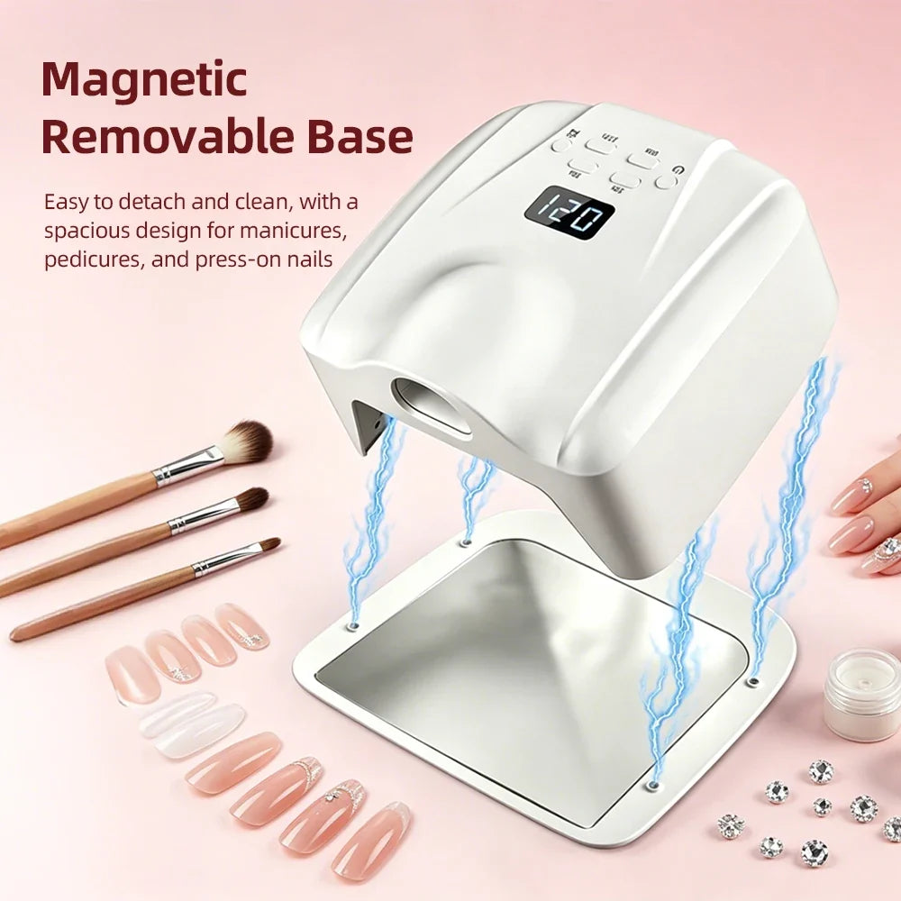 Dual Nail Lamp Single Toe Single Finger Gel Nail Curing Lamp Full Hand Fast Drying LED Light Nail Dryer Auto Sensor Dual Lamp