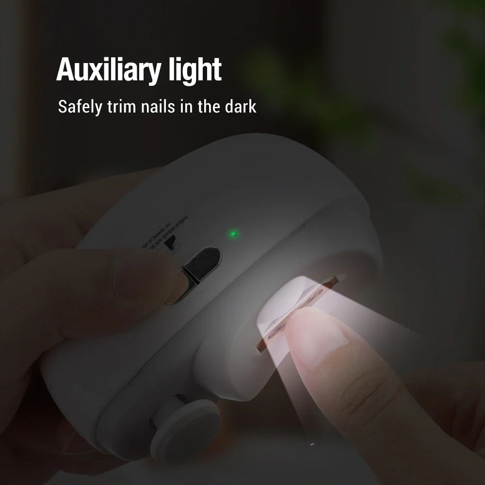 Electric Nail Clippers Automatic Trimmer Rechargeable for Adults Baby Safe Fingernail Toe Nail Cutter Portable Manicure Pedicure