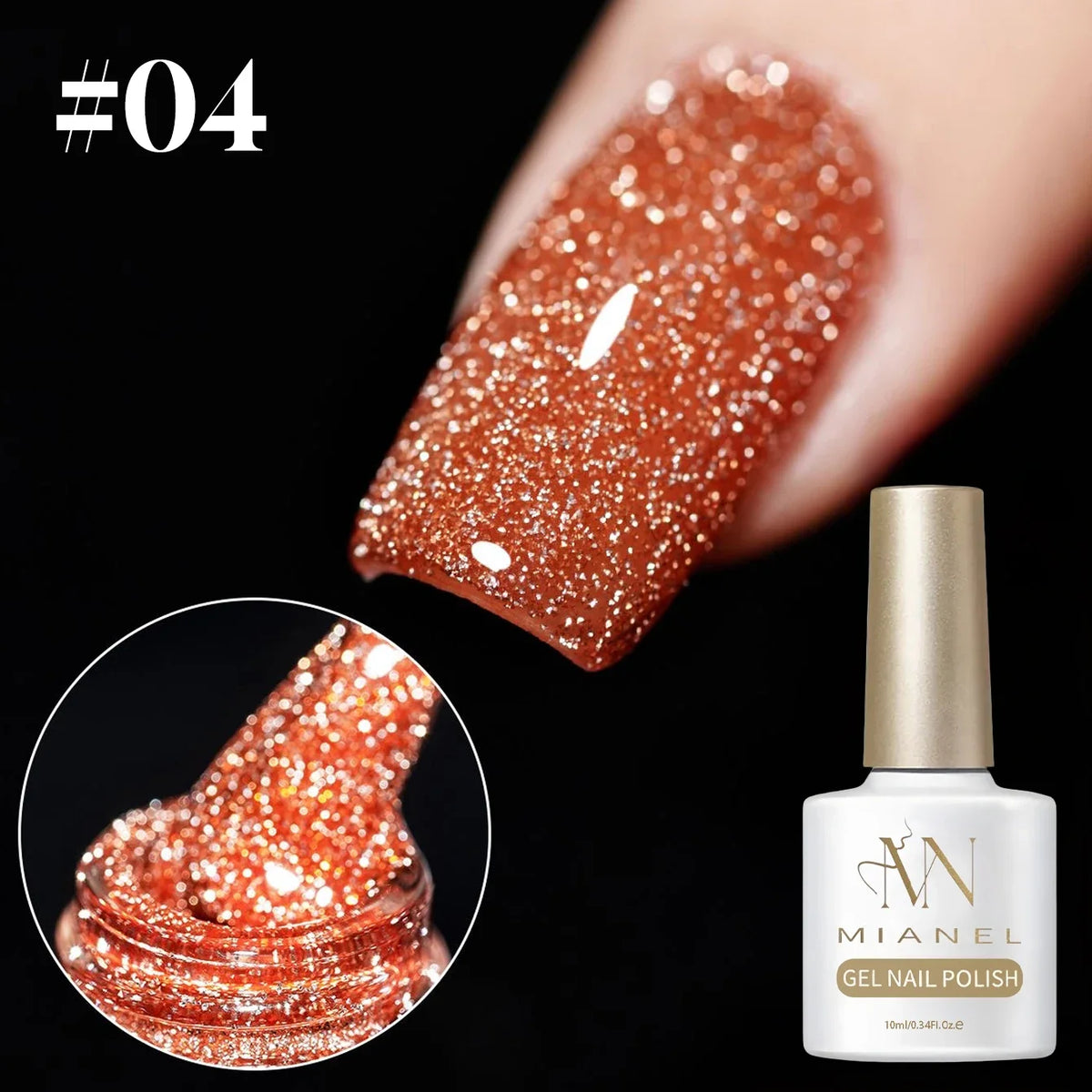 1-12pcs Wine Red Flash Crushed Strobe High Density Diamond Glitter Gel Nail Polish Black Nails Red Nails White Nails
