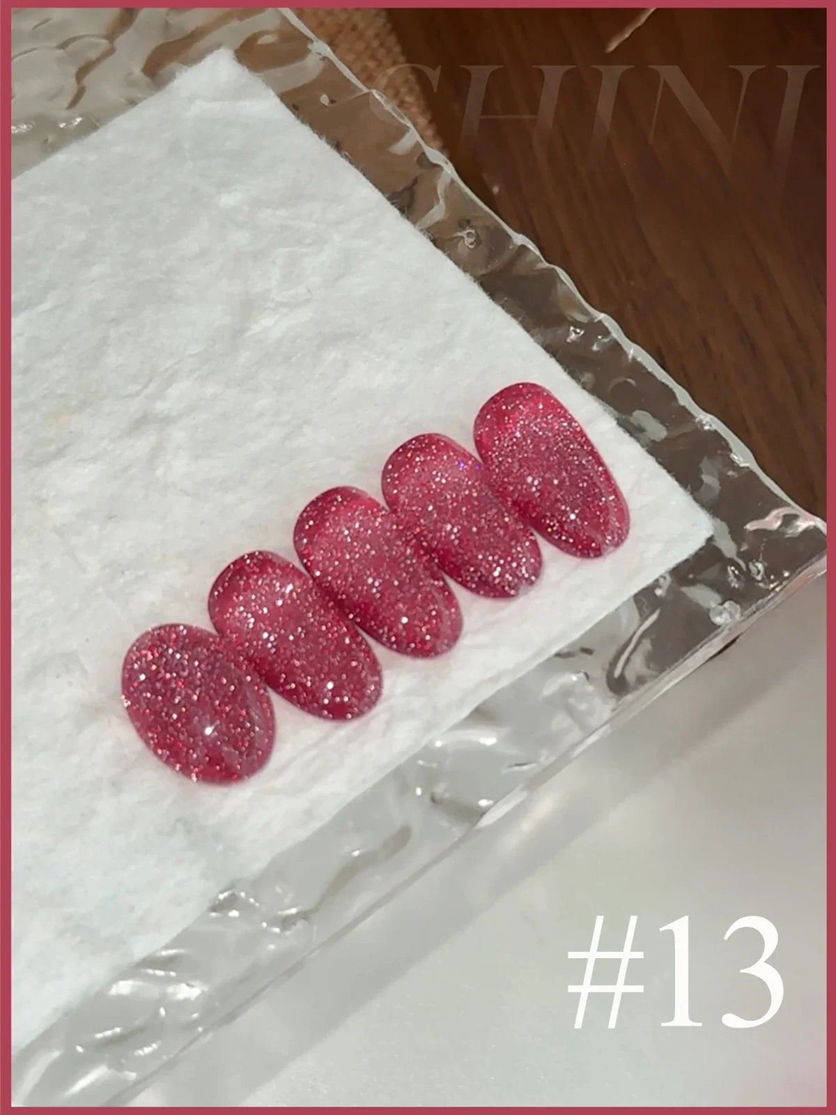 1-12pcs Wine Red Flash Crushed Strobe High Density Diamond Glitter Gel Nail Polish Black Nails Red Nails White Nails