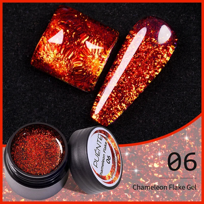 7.5ML Aurora Starlit Cat Eye Gel Nail Polish Rainbow Glitter Galaxy Cat Magnetic Nail Art Gel Soak Off UV Semi-Permanent Varnish