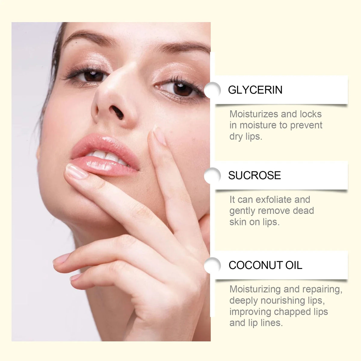 Brown Sugar Lip Scrub Gentle Exfoliating Dead Skin Removal Fade Lip Lines Moisturizing Nourishing Dry Chapped Lip Care 30g