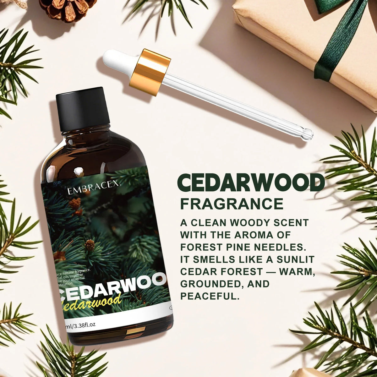 100ml Cedarwood Essential Oil Pure Plant Essential Oil For Humidifier Diffuser Candle Making Home Aroma Gift To Friends