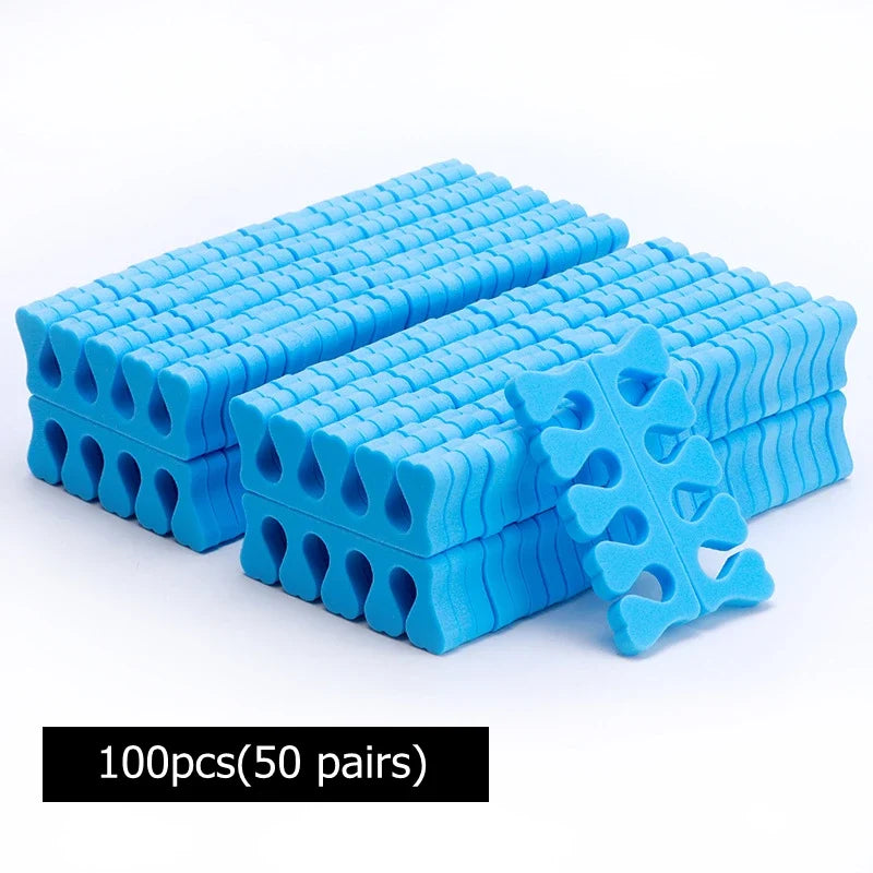 100/200/400pcs Nail Art Toes Separators Soft Sponge Fingers Foot Gel UV Polish Coating Painting Manicure Pedicure Tools Foam