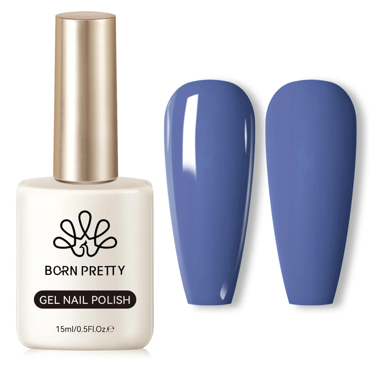 BORN PRETTY 15ml Nail Gel Polish Glitter Gorgeous Full Coverage Soak Off UV LED French Nail Art Jelly Nude Pink Varnish