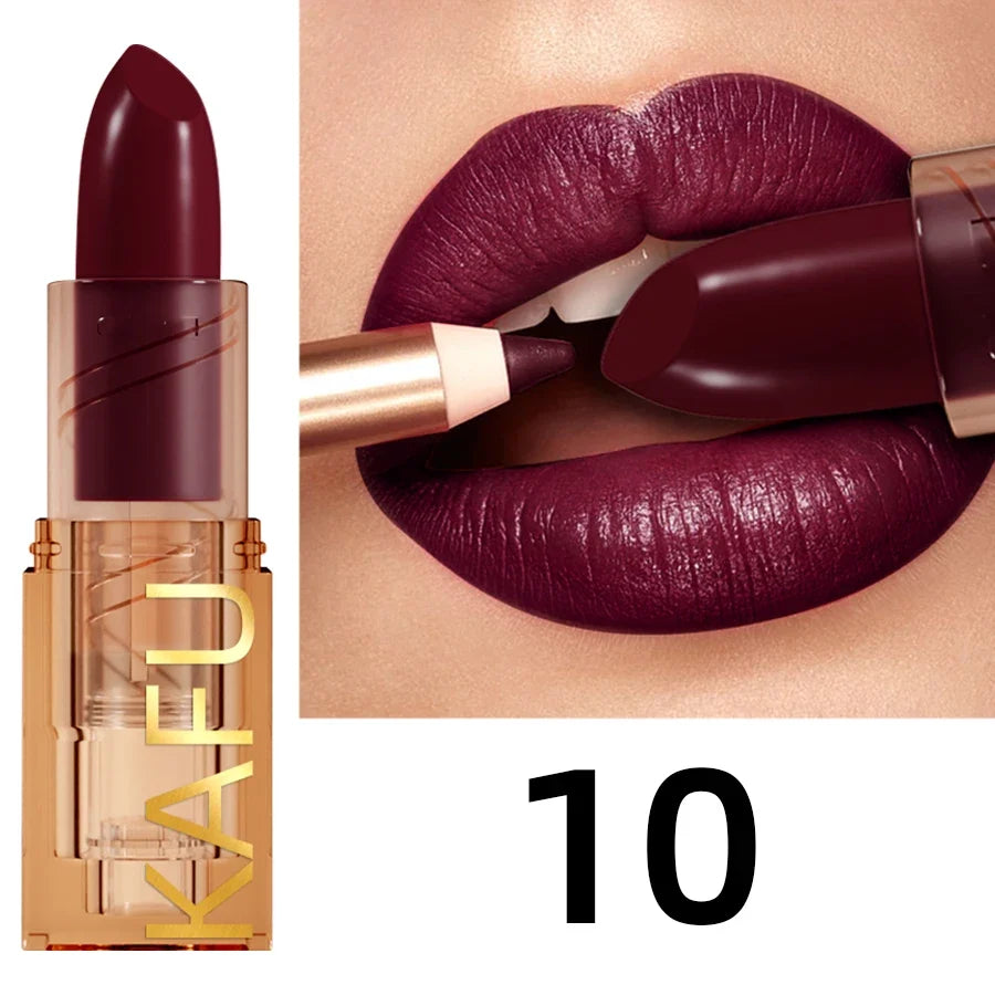 14-Color Matte Lipstick, Non-Fading, Long-Lasting Velvet Finish, Smooth Matte Lip Makeup Lip Tint Cosmetic for Women Gift Lipglo