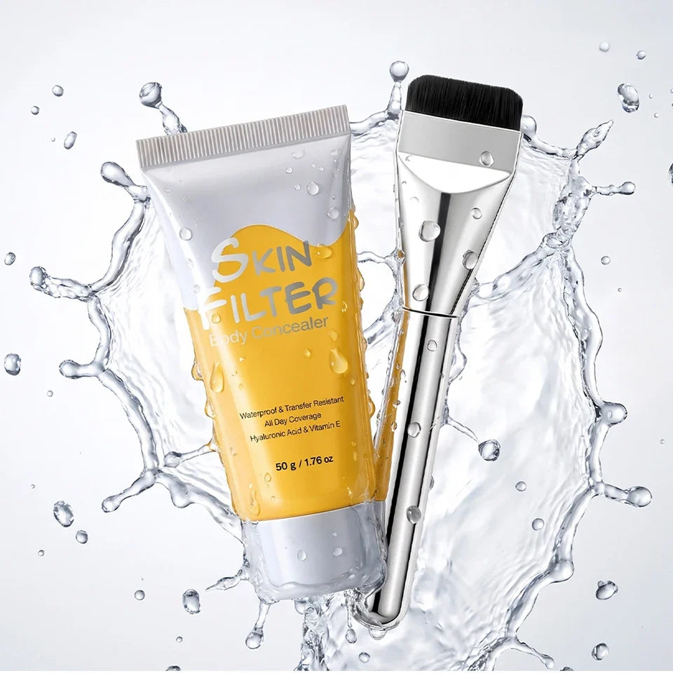 50ml Body Concealer Full Coverage Tattoo Cover Up Waterproof Hyaluronic Acid Hydrating Cover Scars Spots Veins Birthmarks Makeup