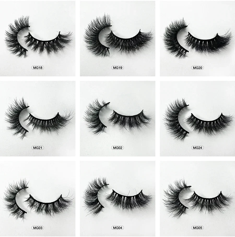 Dropshipping 7/10 Pairs Eyelashes Natural Long 3D Lashes Fluffy Volume  False Eyelashes Cruelty Free Wispy Lashes Makeup Cilios