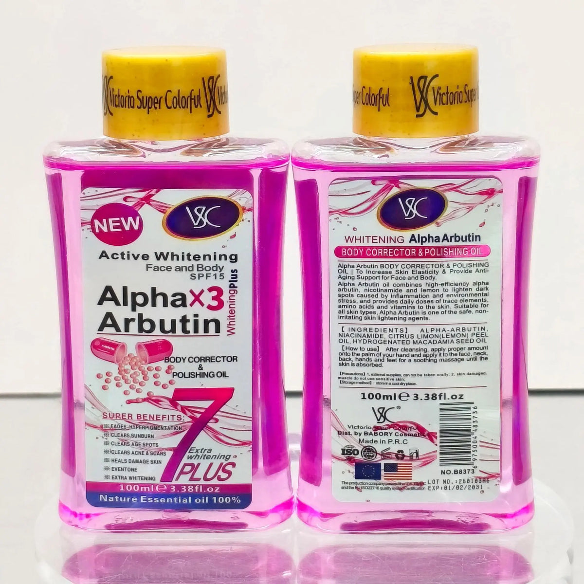 Alpha Arbutin Whitening Oil Smoothing Moisturizer Brighten Anti-Aging Nourishing Lighten Fine Lines Spots Body Massage Skin Care