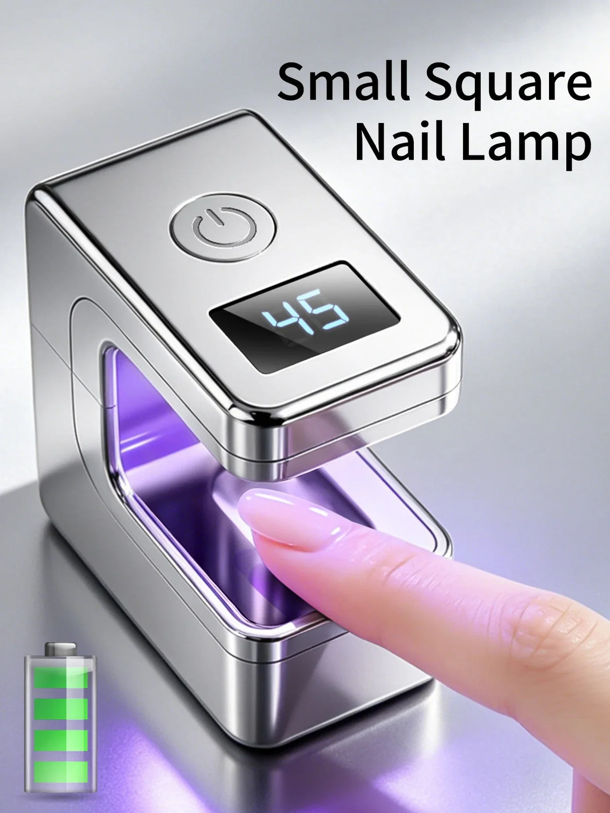1Pc Mini Rechargeable UV LED Nail Lamp For Gel Nails，Quick Dry Nail Lamp Machine UV LEDs Gel Polish Nail Dryer Lamp Manicure