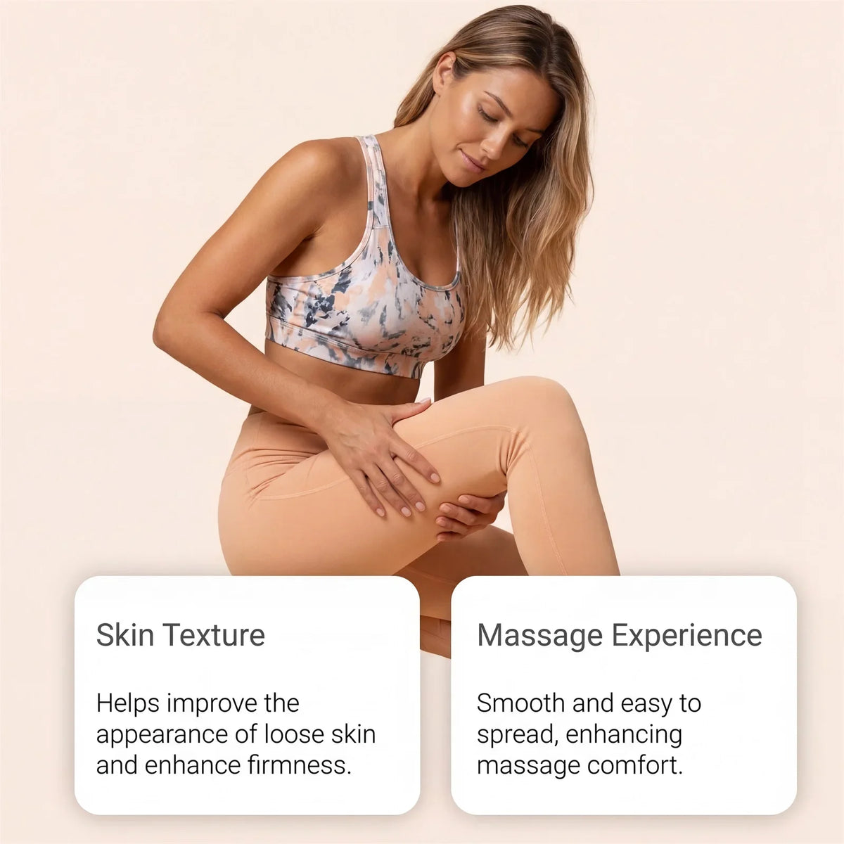 Firming Body Massage Oil with Collagen Anti Sagging Smoothing Cellulite Improve Skin Texture Refreshing Body Oil for Legs & Full
