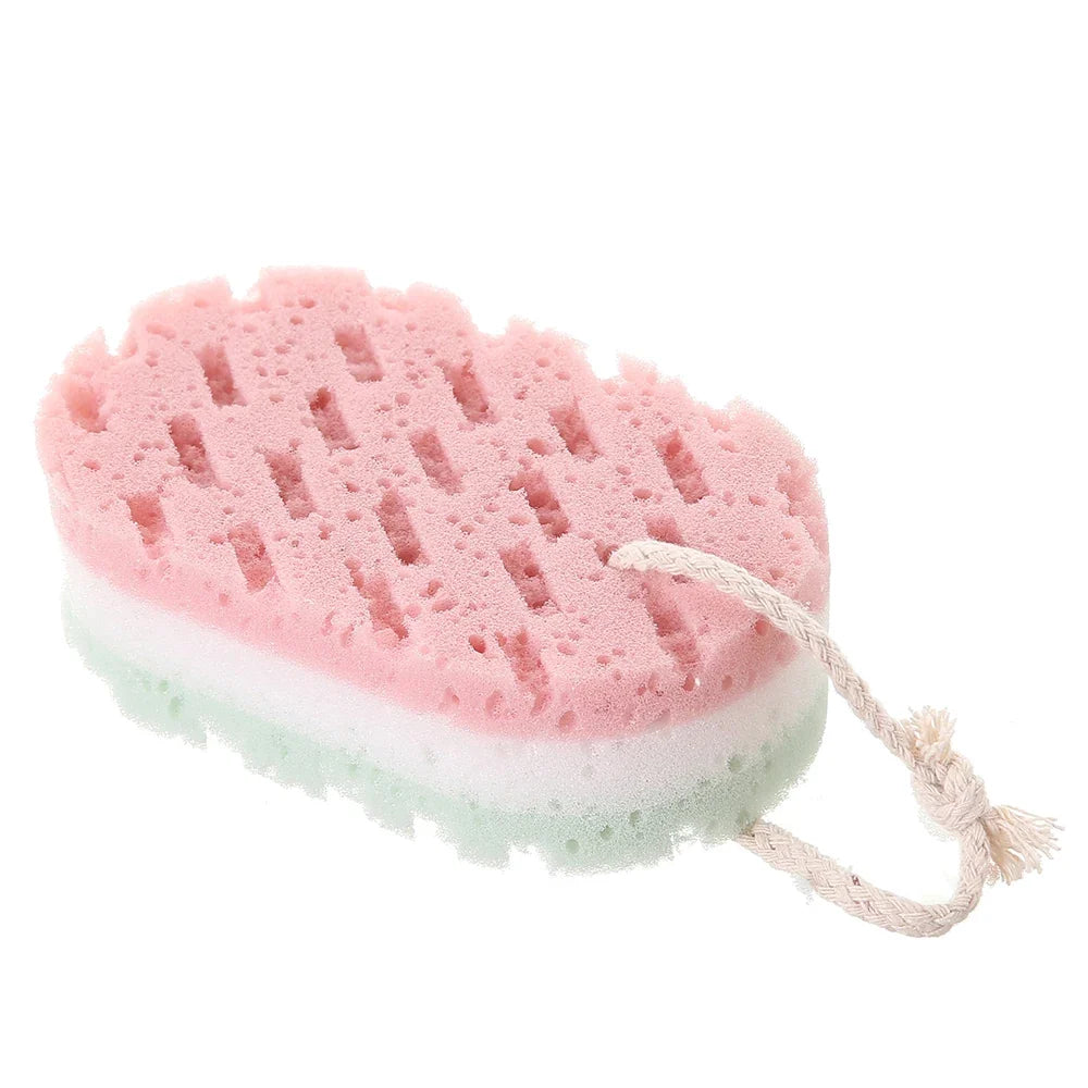 High Quality Durable Quick Foaming Bathing Accessories Massage Brush Sponge Scrubber Shower Rub Sponge Bath Ball Body Brush