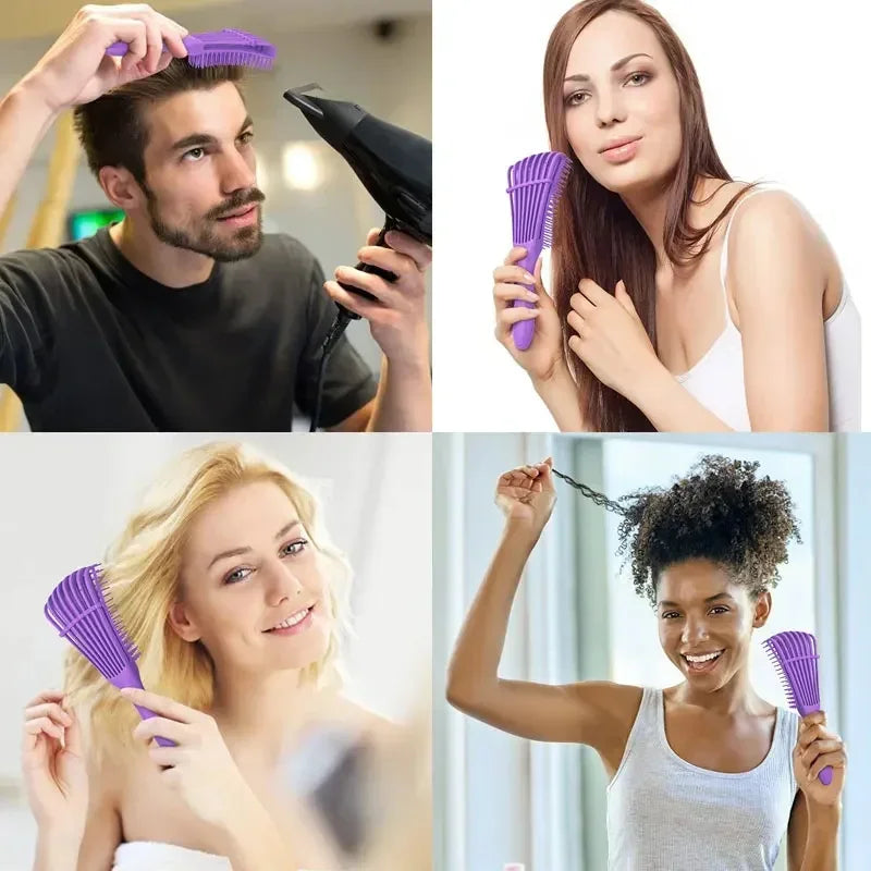 2pcs/set Profesional Hairbrush with Spray Bottle Scalp Massage Hair Care Soft Comb Mist Spray Bottle Salon Hair Styling Tools