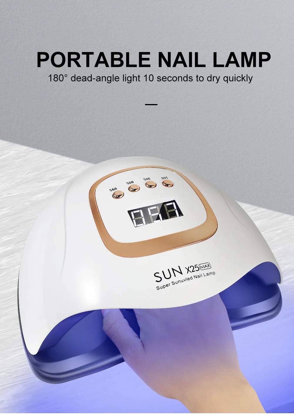 High Power 81LED UV Lamp for Nails Drying Quick Curing All Gel Nail Polish Professional Powerful UV Light Dryer Manicure Salon