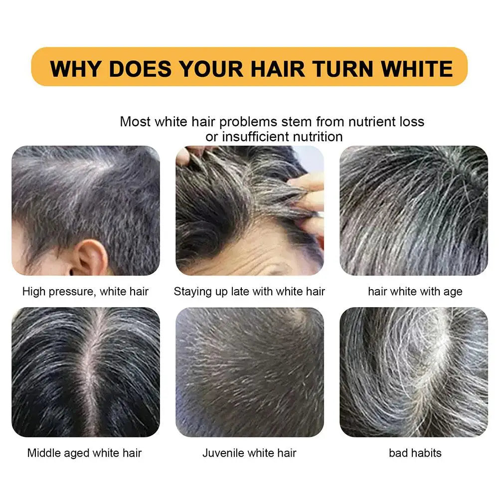 50g Soap Hair Darkening Shampoo Bar Repair Gray White Hair Color Dye Hair Shampoo Natural Grey Gloss Black Soap