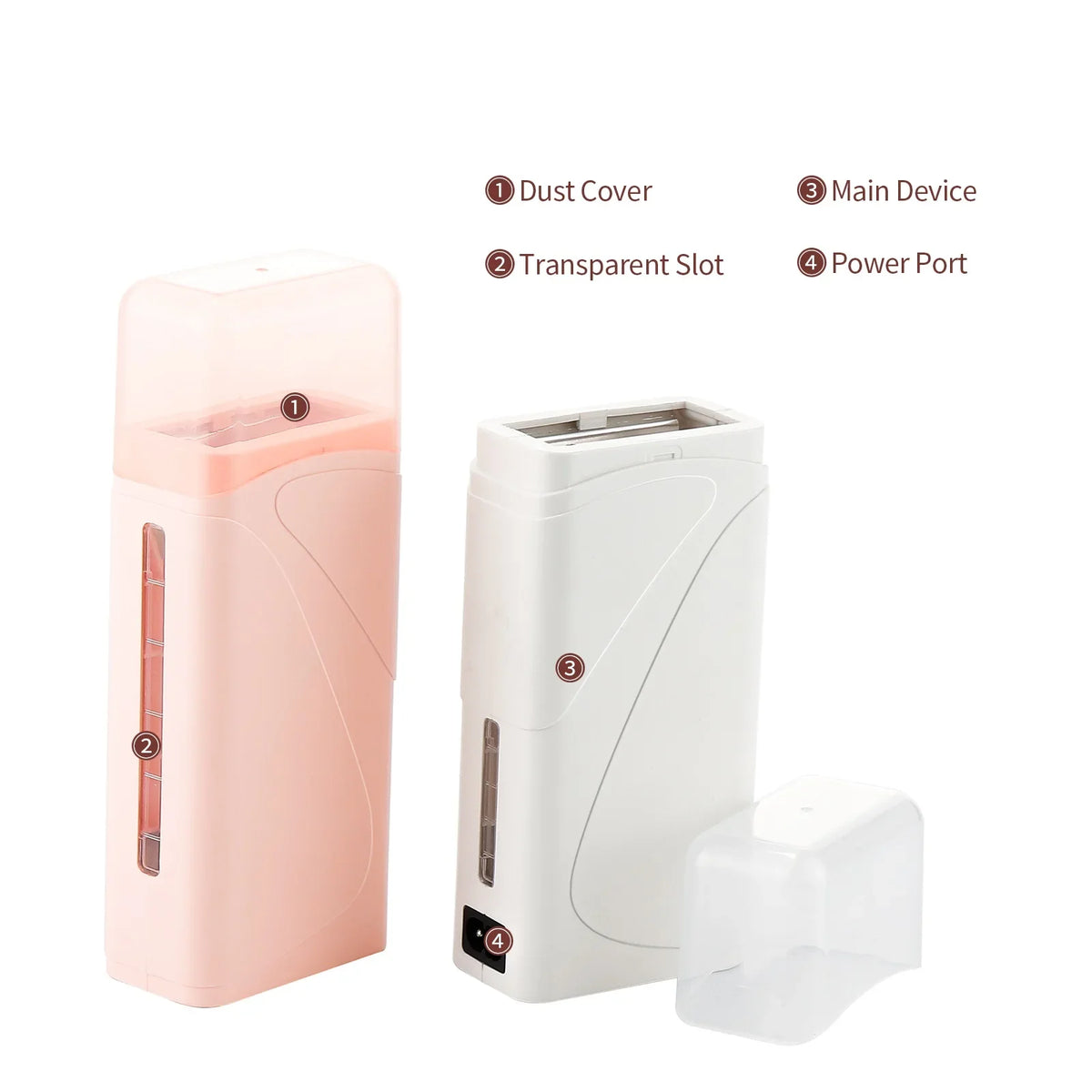 Foreverlily Portable Wax Roller Machine Electric Wax Warmer Depilatory Wax Heater Waxing Leg Warmer Hair Removal Roll On Wax