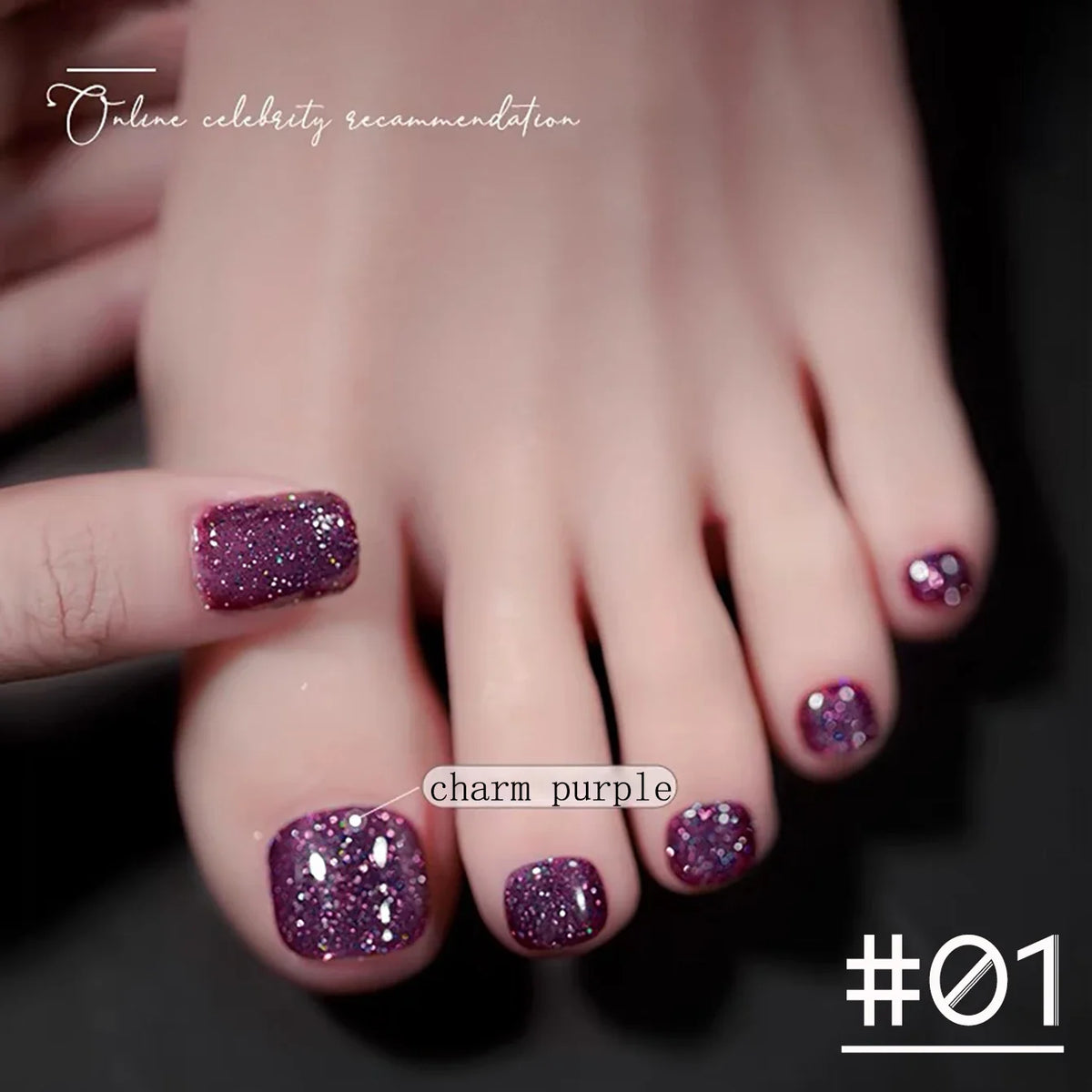 1-8pcs WS Autumn Nails Blue Glitter Nail Gel Polish Semi-permanent Varnish Soak Off Nail Art Base Top Coat UV LED Gel Manicure