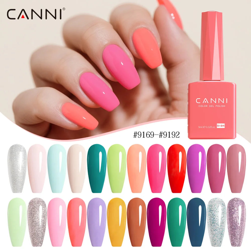 CC8 CANNI 9ml Gel Nail Polish TPO/HEMA FREE Spring Nails Bright Colors Full Coverage Soak Off UV LED Semi Permanent Gel