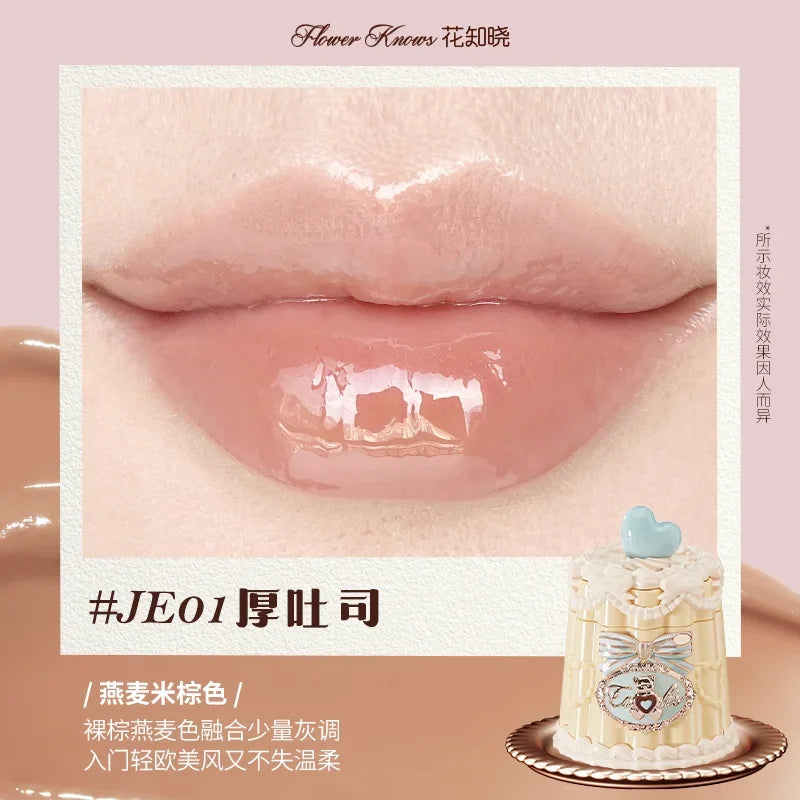FLOWER KNOWS THE SWEETIE BEAR COLLECTION Coating Lip Jelly SOFT LIP STICK,Hydrating Gloss,Moisturizing Tint,Shine & Glow Finish