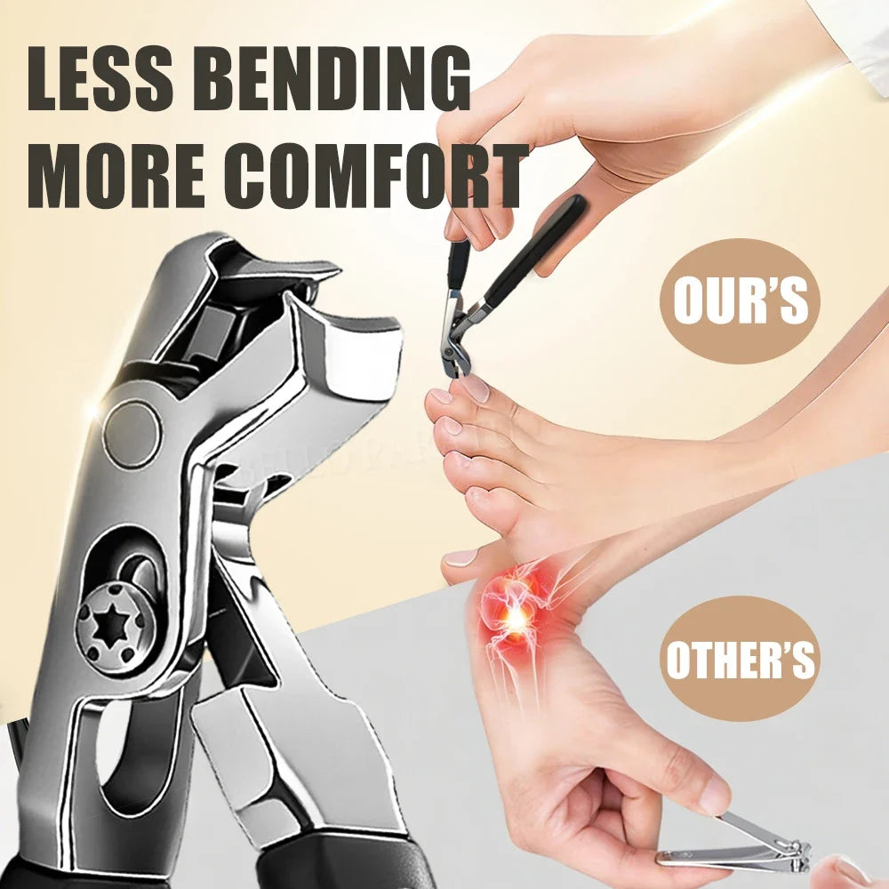 1/3/4Pcs/Set Nail Clippers Thick Toenails Angled Head Large Toe Nail Clippers Set Ingrown Toenail Clippers Slanted Nail Cutter