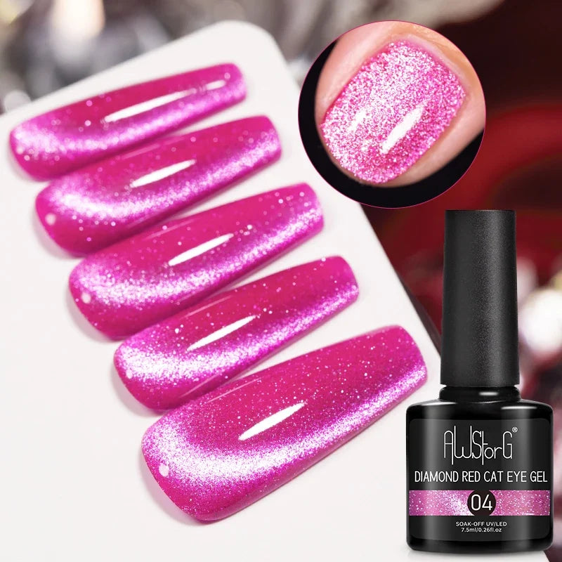 AWStorG 5ML Super Silver Metallic Gel Nail Polish Metal Effect Painting Gel Chromes Varnis Semi Permanent for Nail DIY