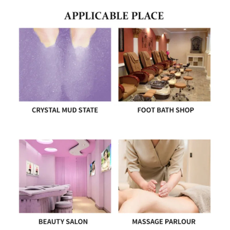 15Sets Pedicure Jelly Foot Soak Kit 4 in 1 Salt Soak Sugar Scrub Moisture  Mask Massage Cream for Salon Spa