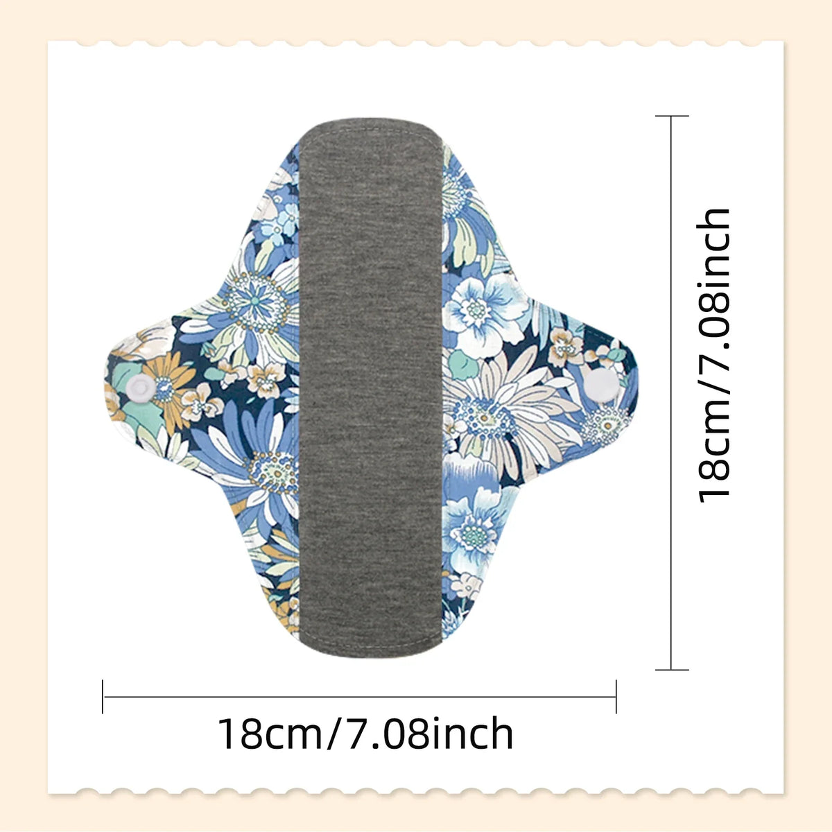 1pc/5pcs Anti Slip Washable Sanitary Pad Graphene Sterilization Underwear Panty Liner Lady Personal Care Reusable Daily Pads