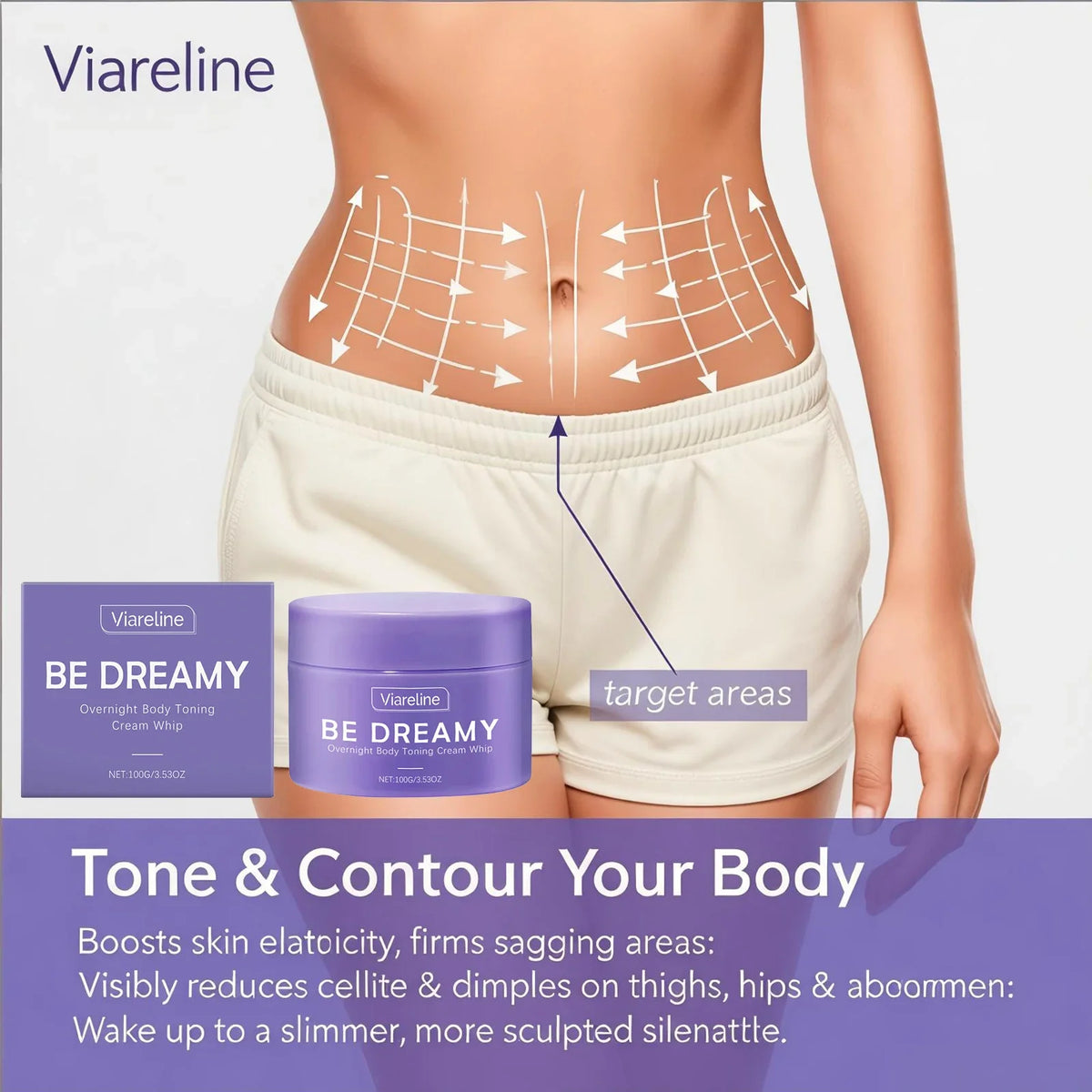 Body Tightening Cream for Leg Abdomen Firming Skin Increase Skin Elasticity Repair Loose Skin Moisturize Body Shaping Cream